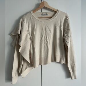 Cream Zara Knit Sweater